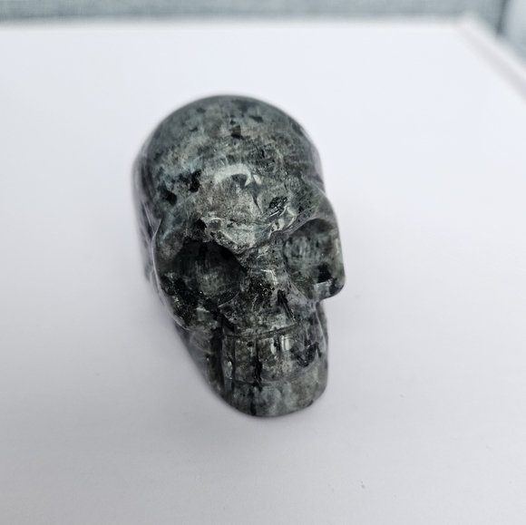 Larvakite Crystal Skull - Picture 6 of 7